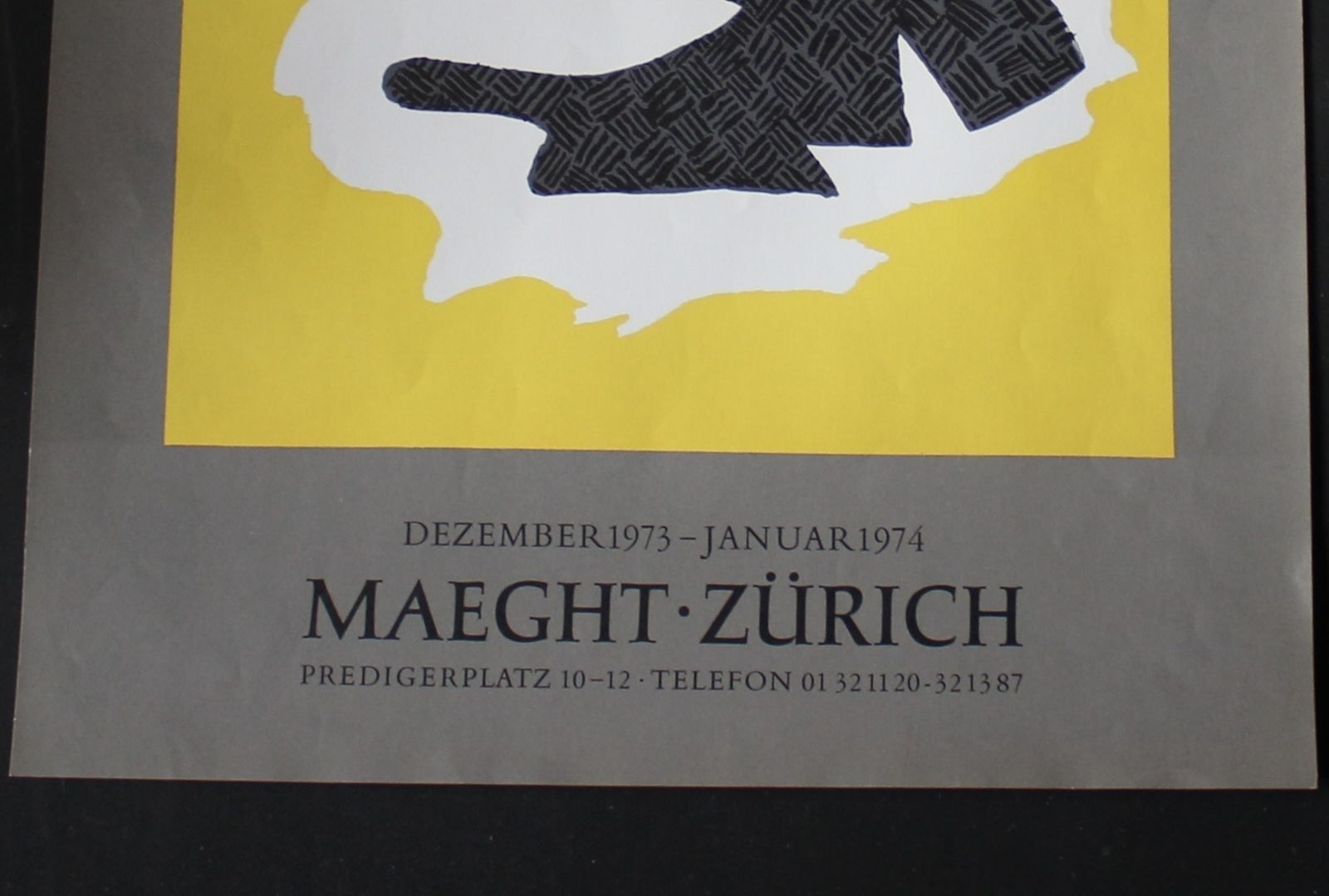 George Braque Poster For Galerie Maeght Zurich photo for sale