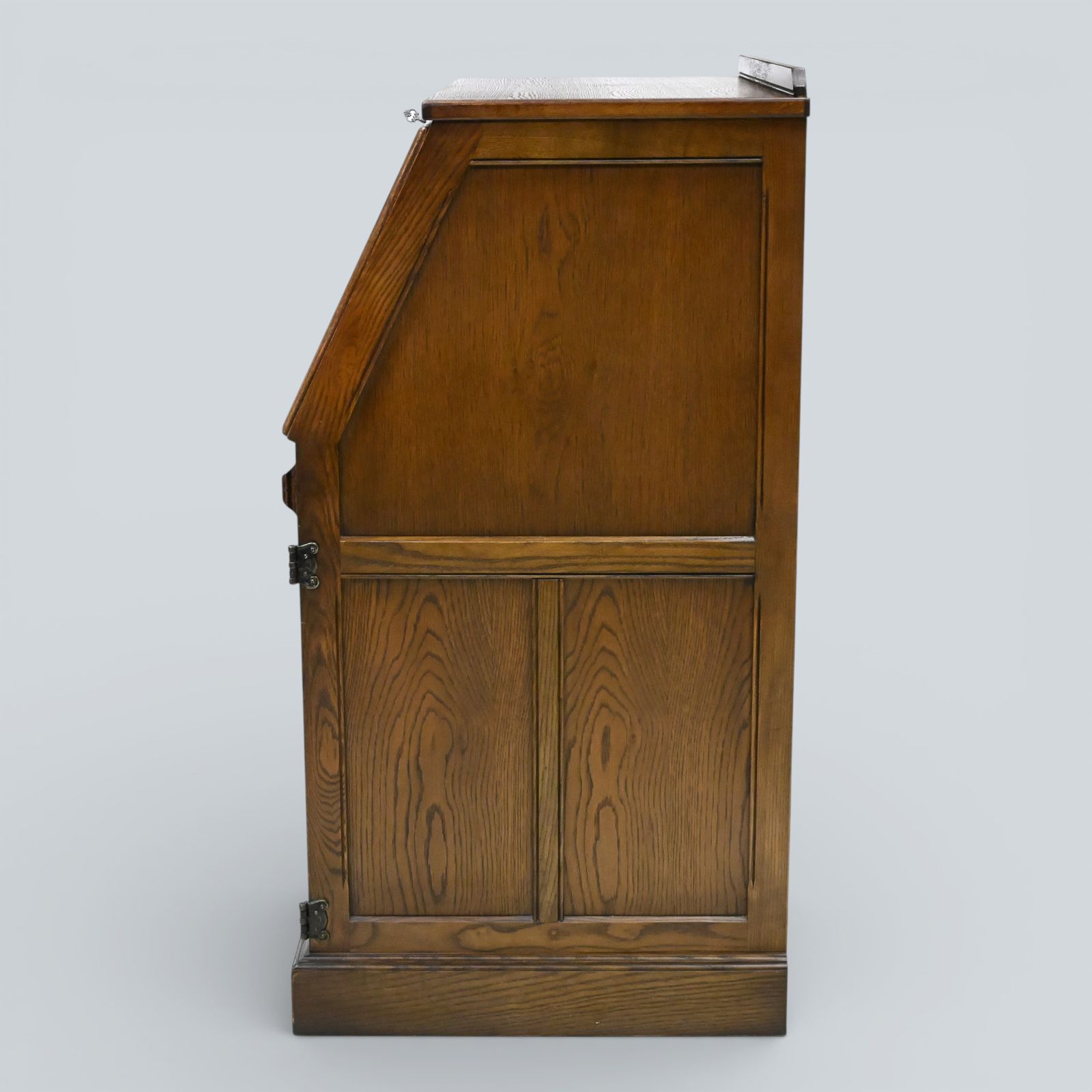 Old Charm Computer Bureau Micro Office Light Oak Red Leather Free Uk Delivery photo for sale