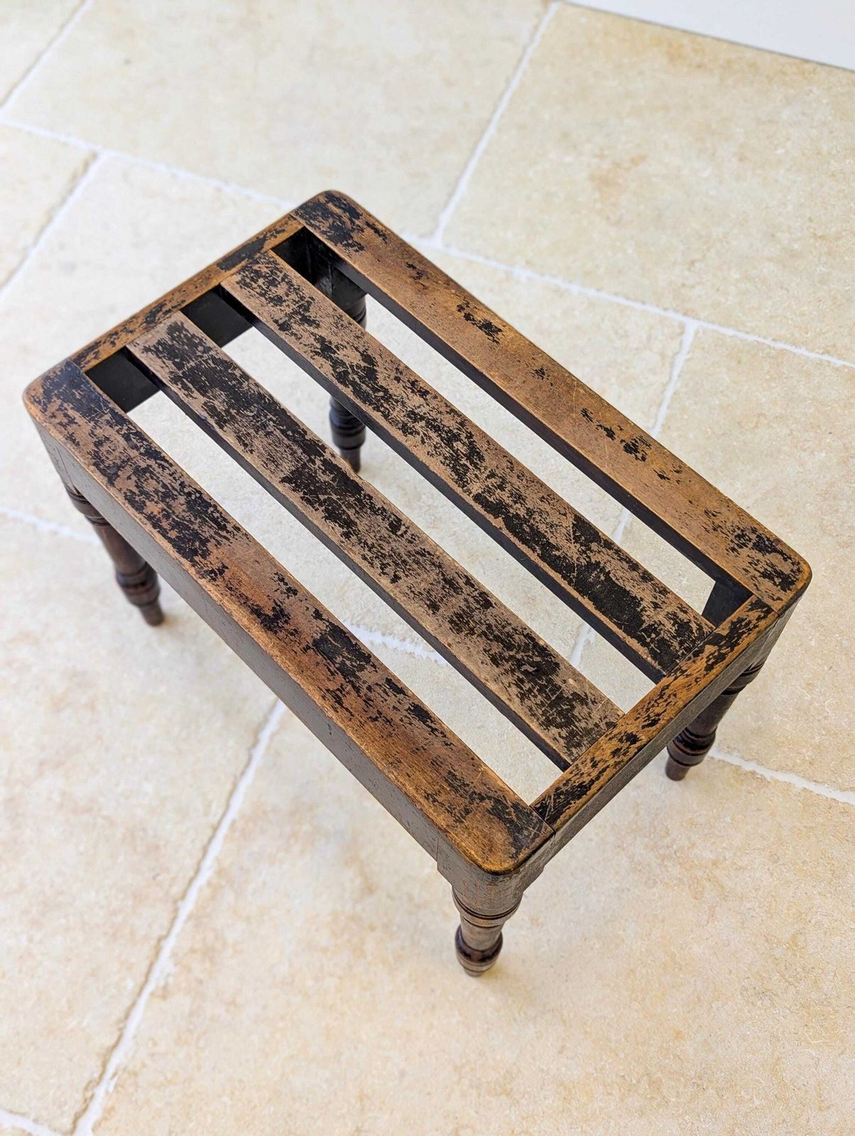 Antique Victorian Beech Luggage Stand By Brown & Lamont C.1870 photo for sale
