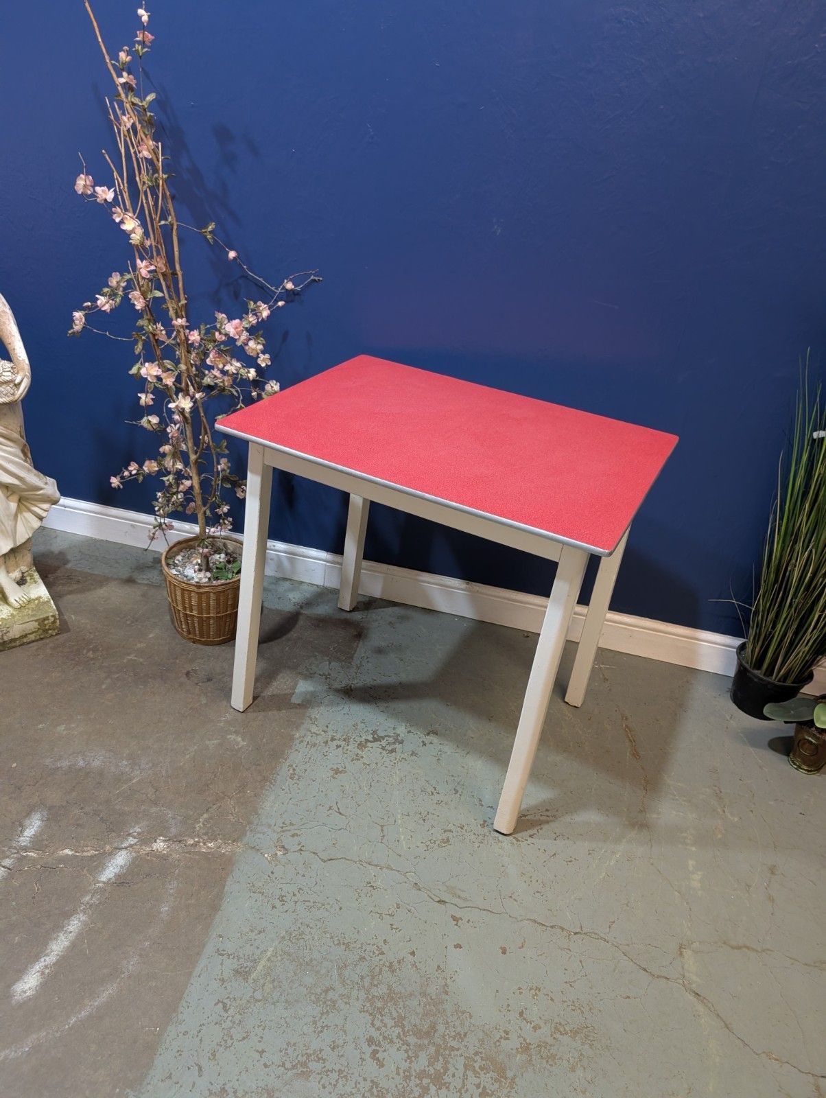 Vintage Mid Century Formica Table 1950s Kitchen Cottage Farmhouse Breakfast