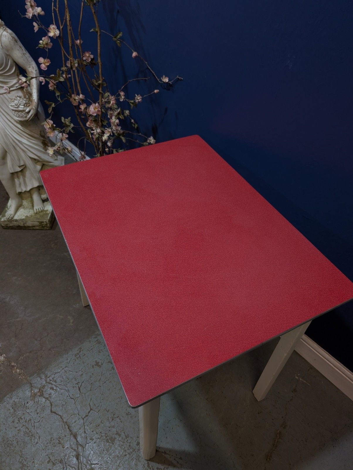 Vintage Mid Century Formica Table 1950s Kitchen Cottage Farmhouse Breakfast photo furniture