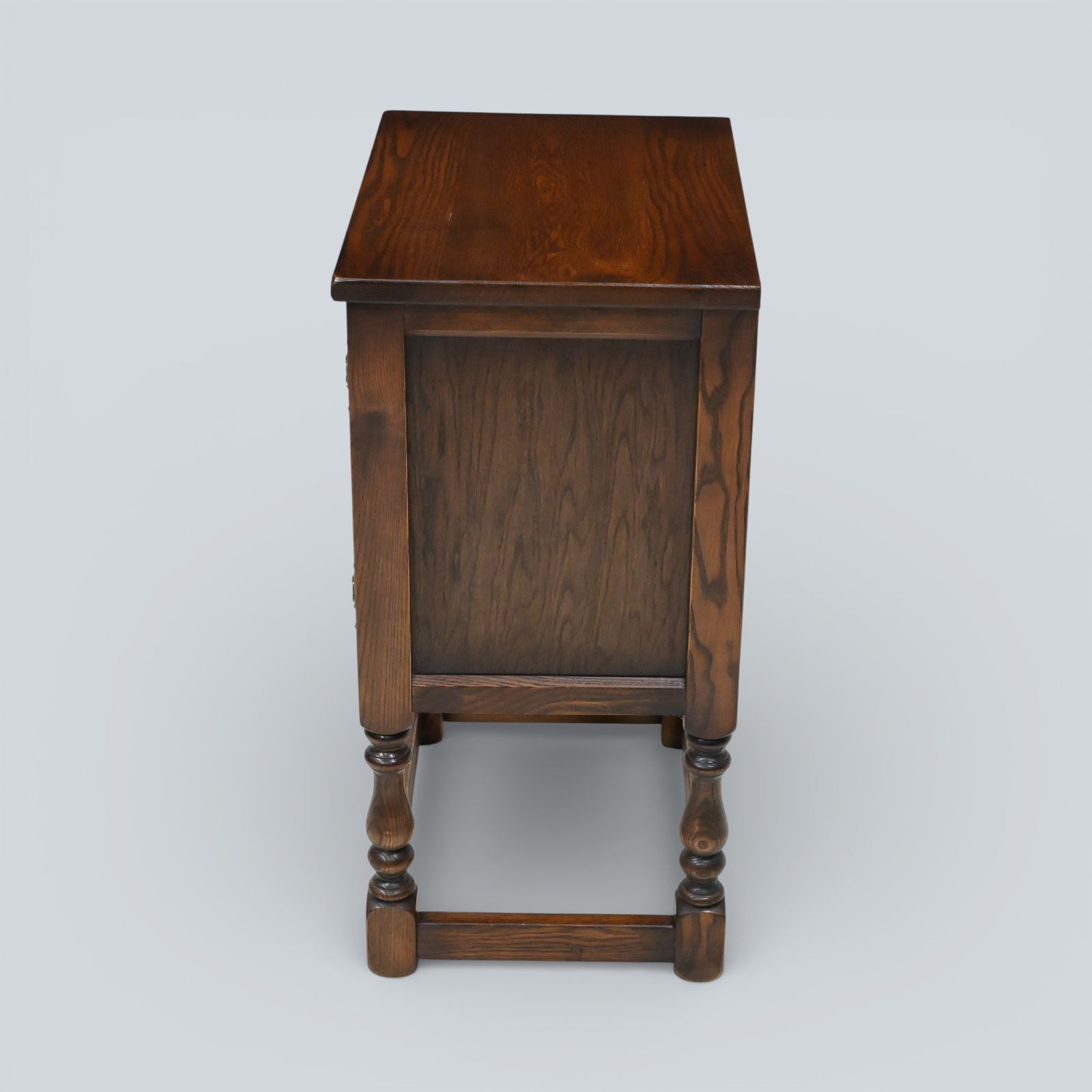 Old Charm Pedestal Cabinet Tudor Brown Free Delivery* photo for sale