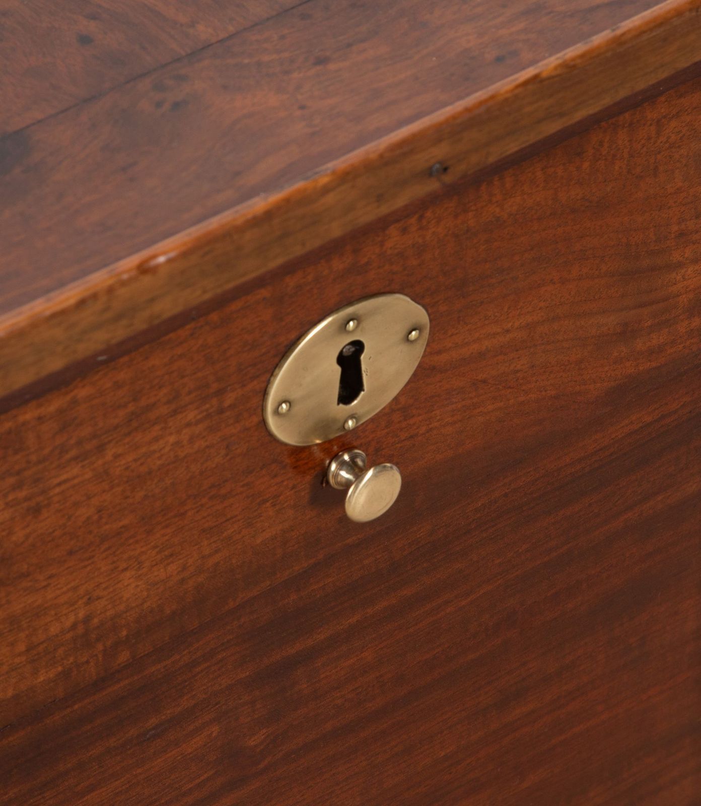 French Walnut Bedside Table With 3 Drawers photo vinterior