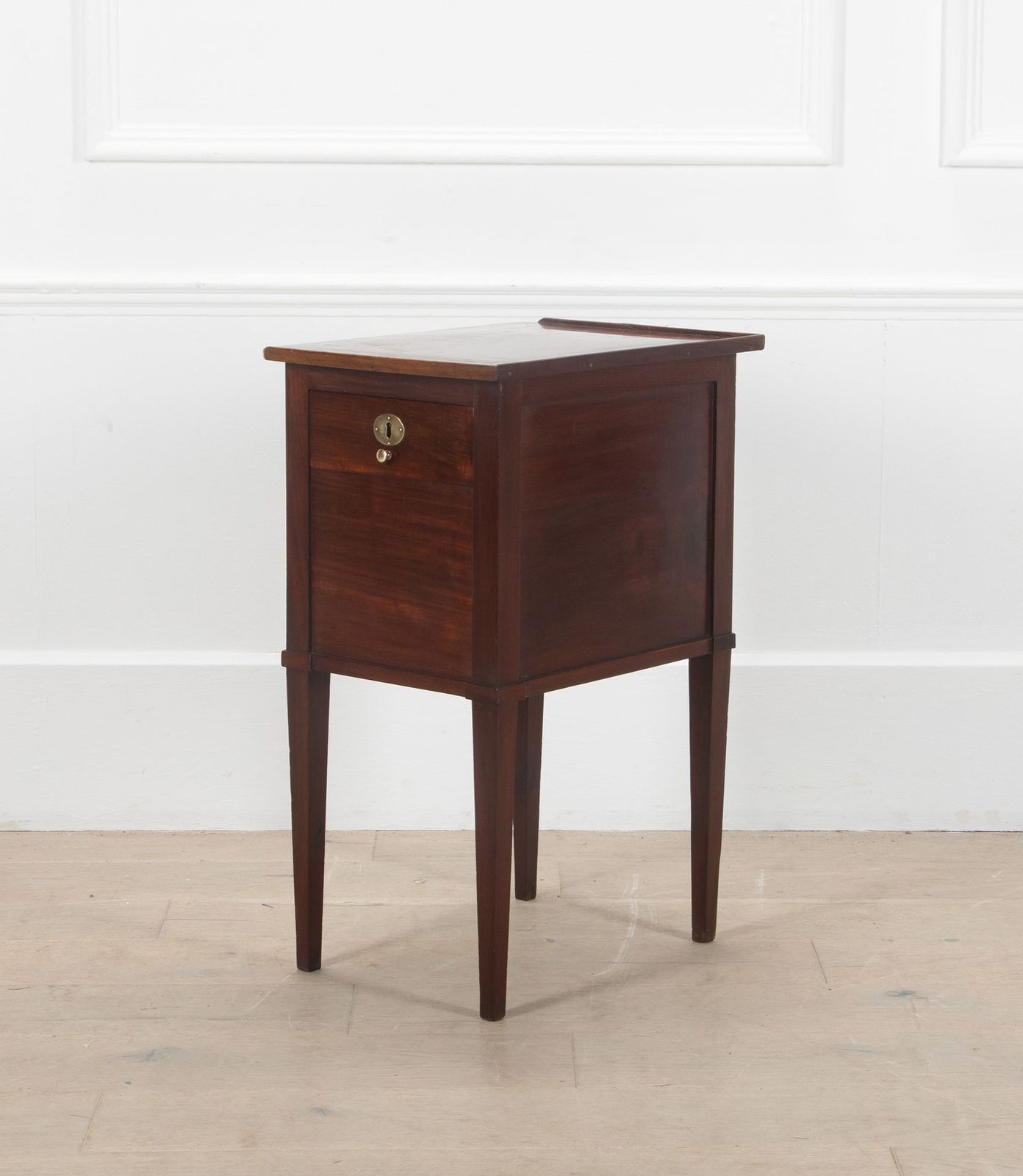 French Walnut Bedside Table With 3 Drawers photo buy