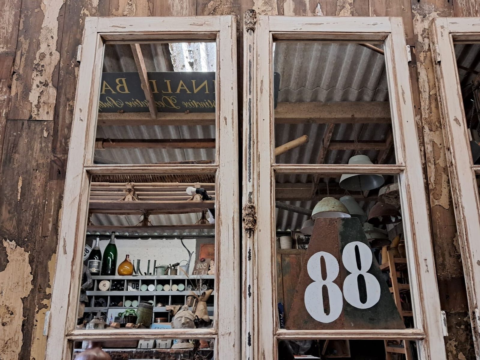 Mirrored Decorative French Windows photo for sale