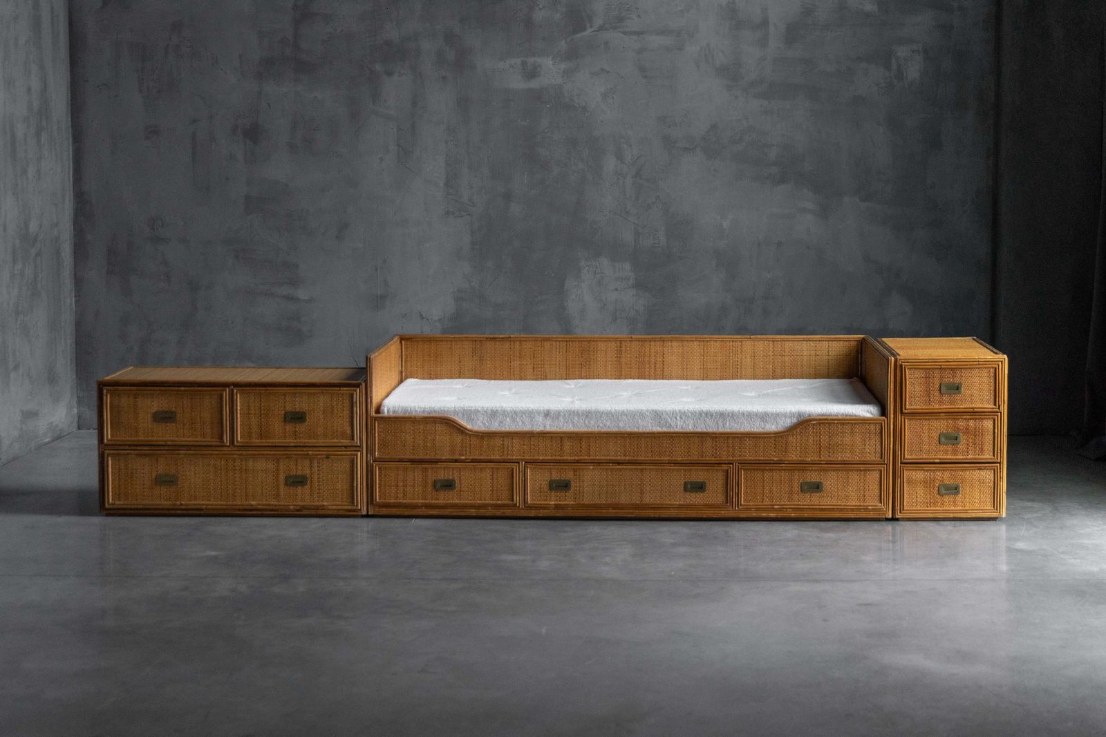 Bamboo Daybed By Vivai Del Sud, Italy, 1970s photo vintage