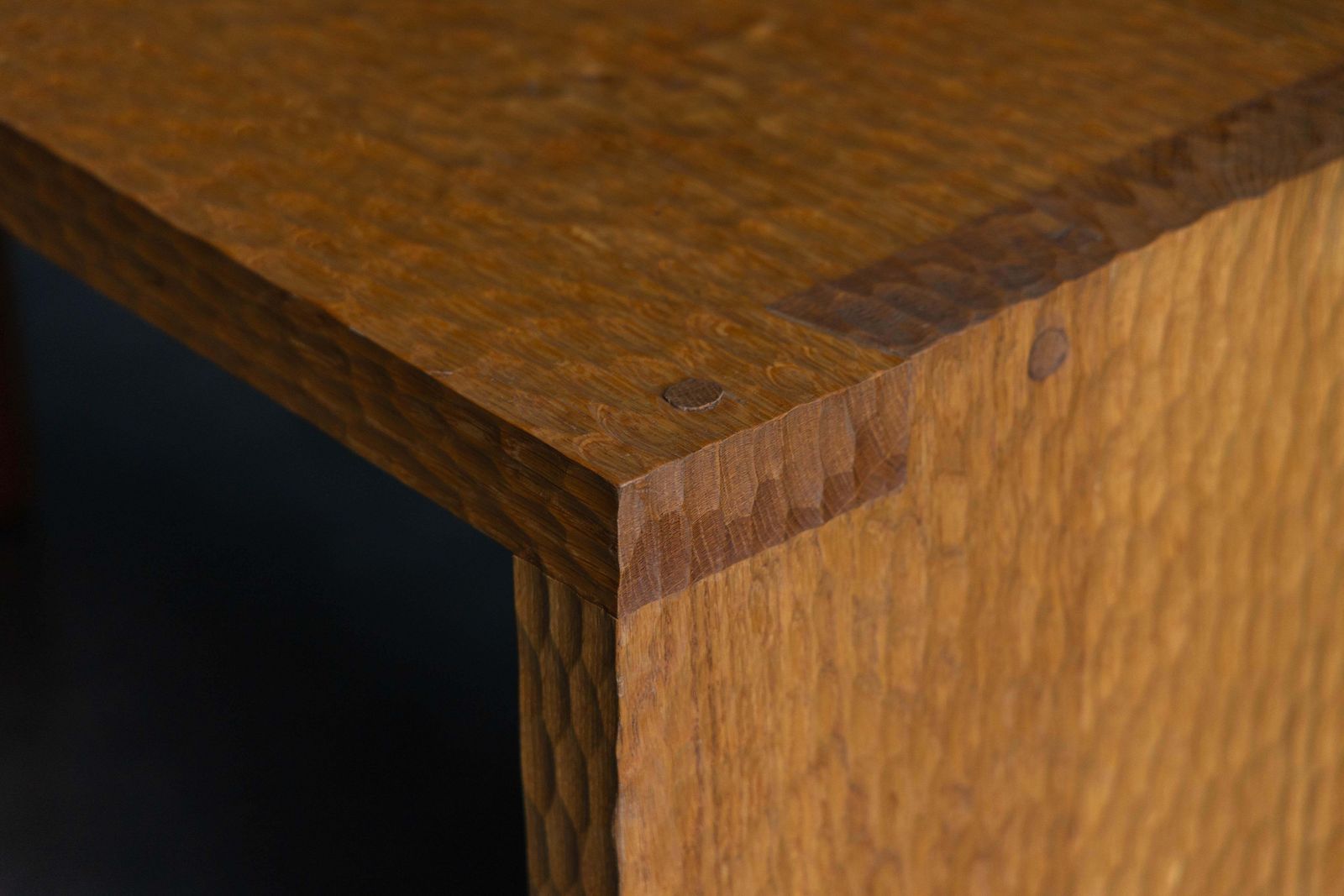 Furniture Hand Carved Oak Console Table, France, Early 21st Century photo