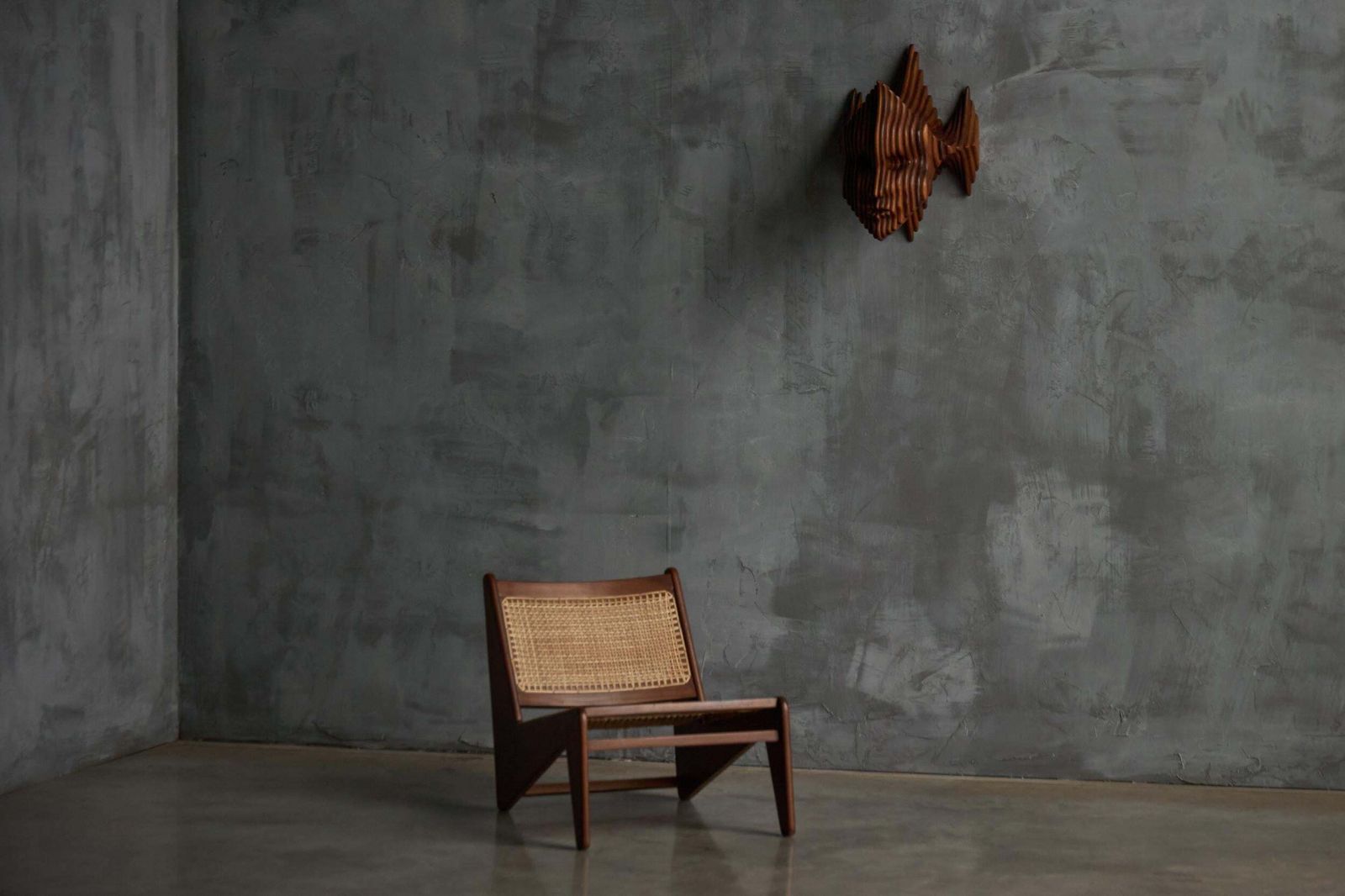 Sculptural Carved Wooden Mask Wall Panel, France, 1970s photo furniture