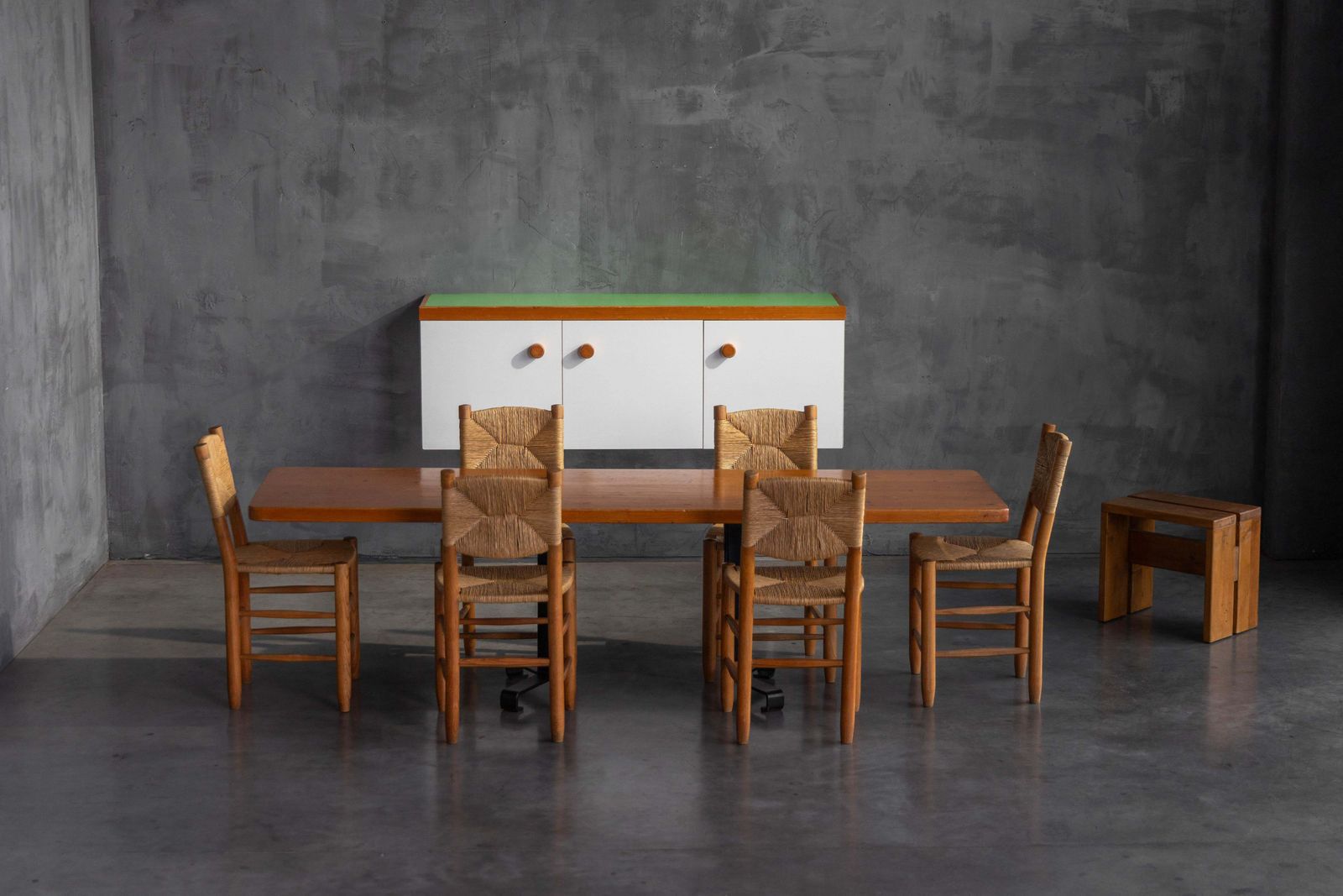 Furniture Wall Mounted Cabinet By Charlotte Perriand For Les Arcs, France, 1970s photo
