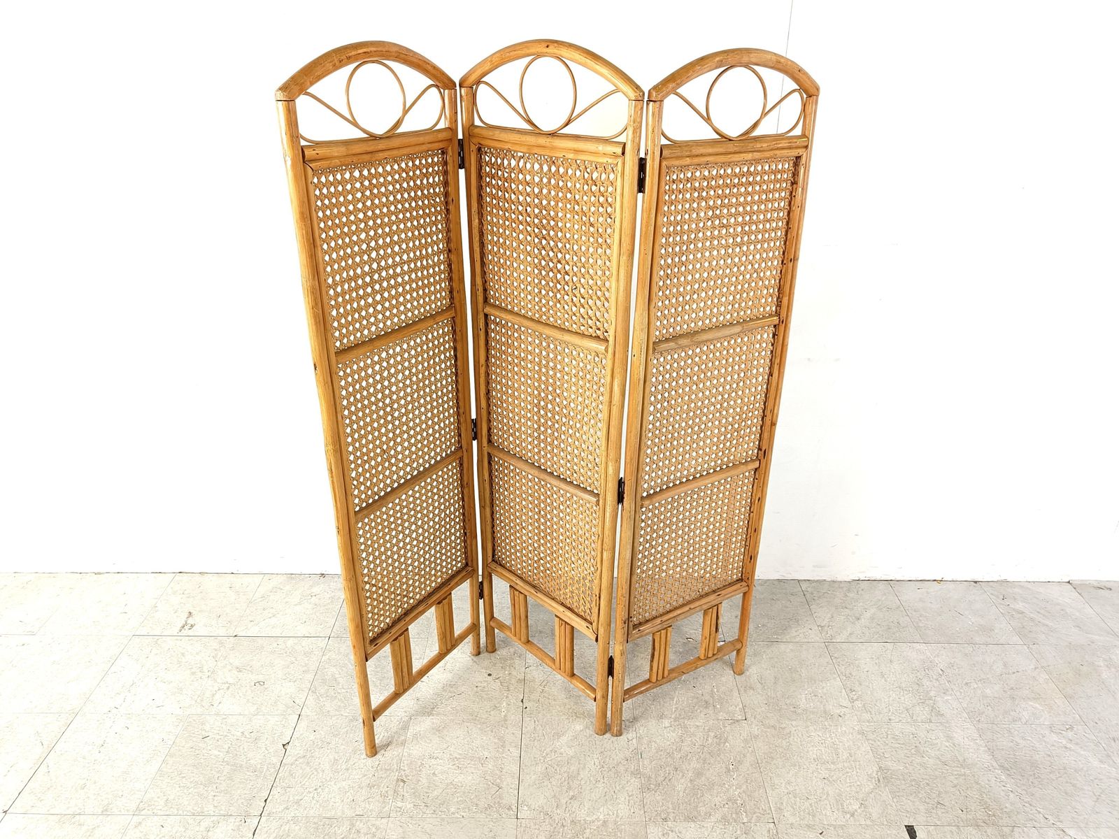 Bamboo Folding Screen, 1970s, Vintage photo 495.0