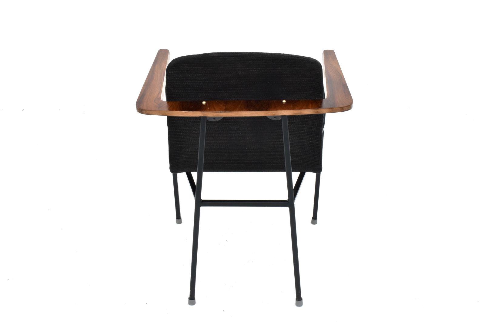 photo vintage 1960s Rosewood & Steel Side Chairs