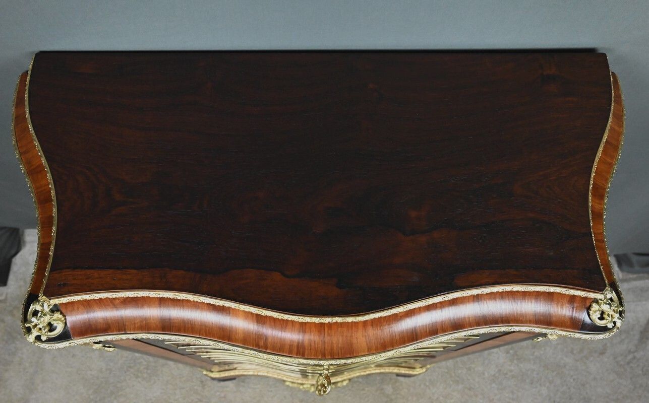 Inlaid Secretary Desk In Precious Woods, Napoleon III Period – Mid 19th Century photo vinterior
