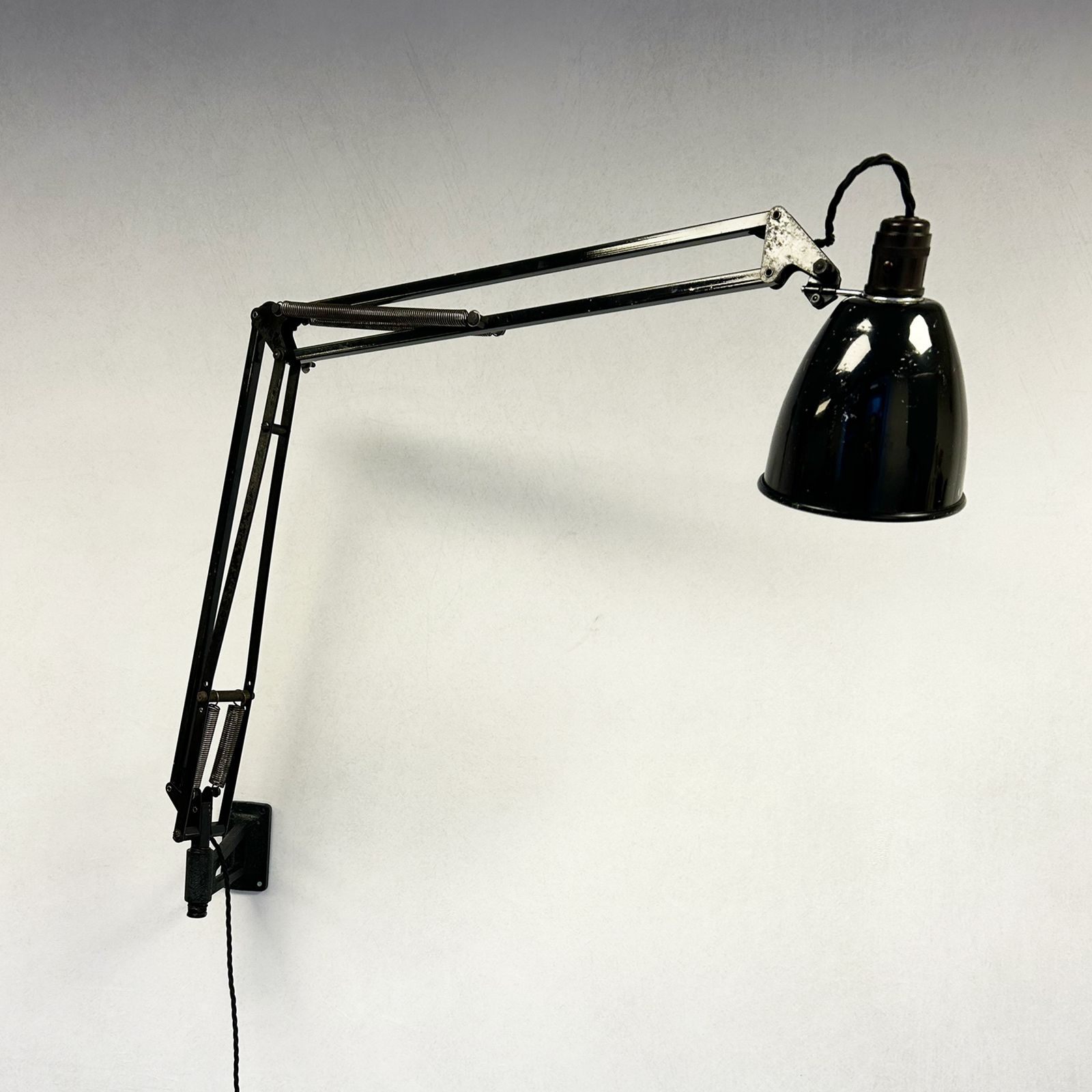 Herbert Terry 1209 Anglepoise Wall Lamp, Black photo 575.0