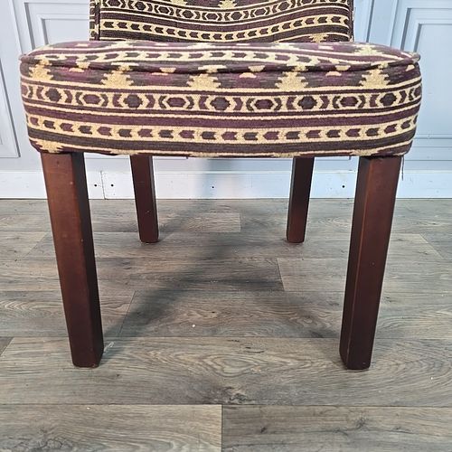 Antique Vintage Chair  Turkish Kilim Style Bedroom Seat Accent Cocktail Seat photo vintage