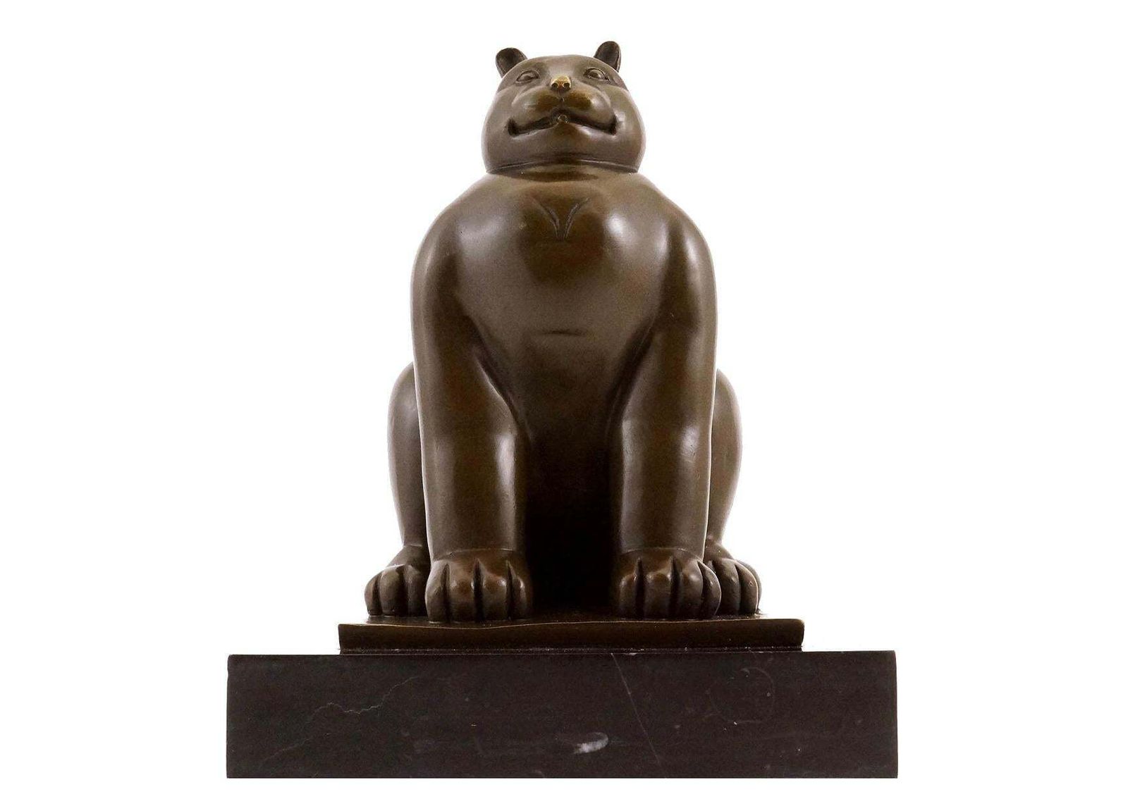 Sculpture Fat Cat In Bronze, Contemporary Style, 20th Century photo for sale