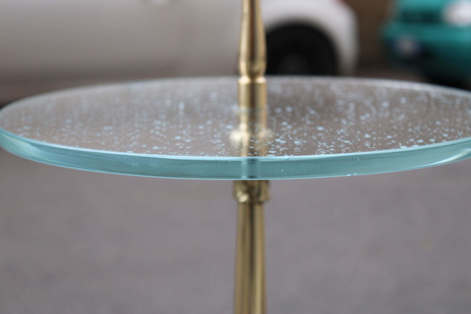 1950s Italian Gueridon In Brass Glass And Portoro Marble photo Furniture