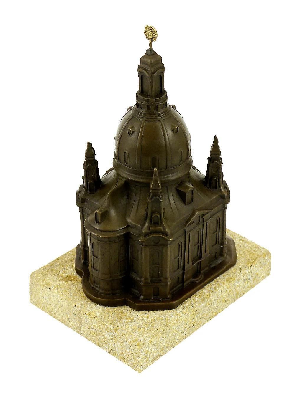 Bronze Church Sculpture Of The Dresden Frauenkirche, XVIII Century Style photo Art