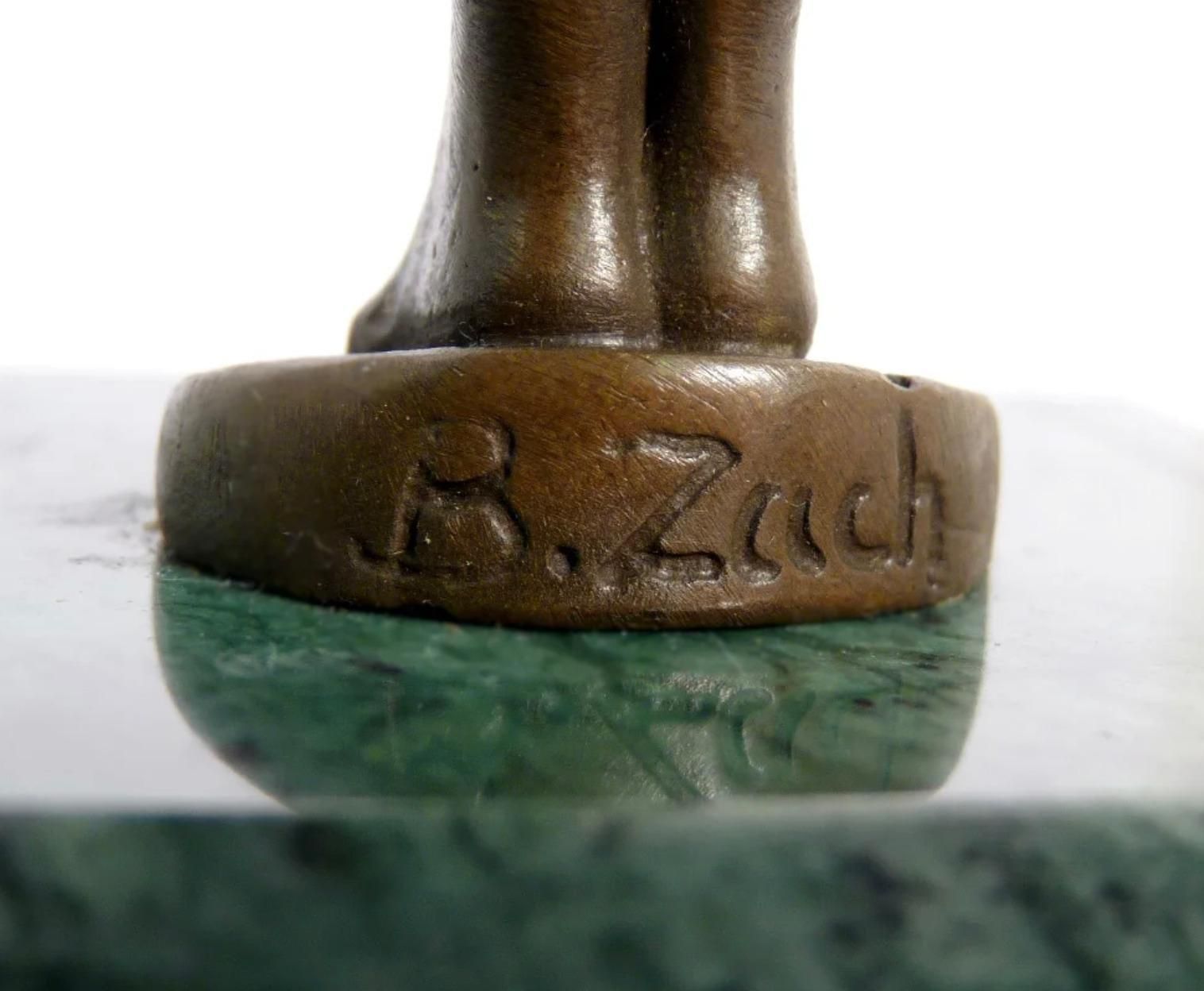 Art Nouveau Patinated Bronze Pocket Watch Holder, Circa 1900 Style photo buy
