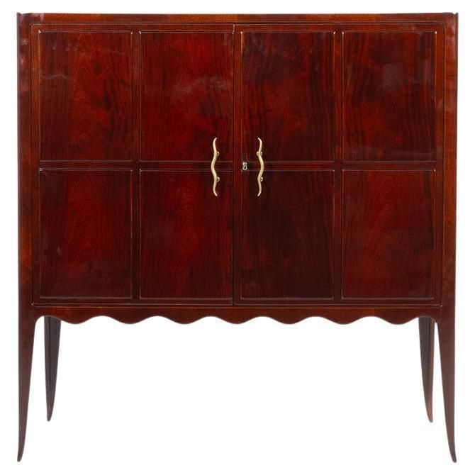 Mid Century Cabinet In The Style Of Paolo Buffa, Italy 1950s