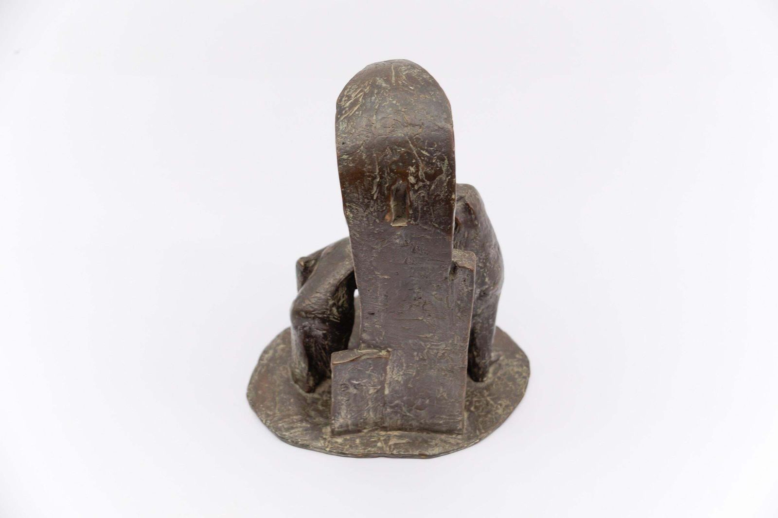 photo for sale Figurative Artists Bronze Of A Keyhole Door Scene B.G. 1991 1/7