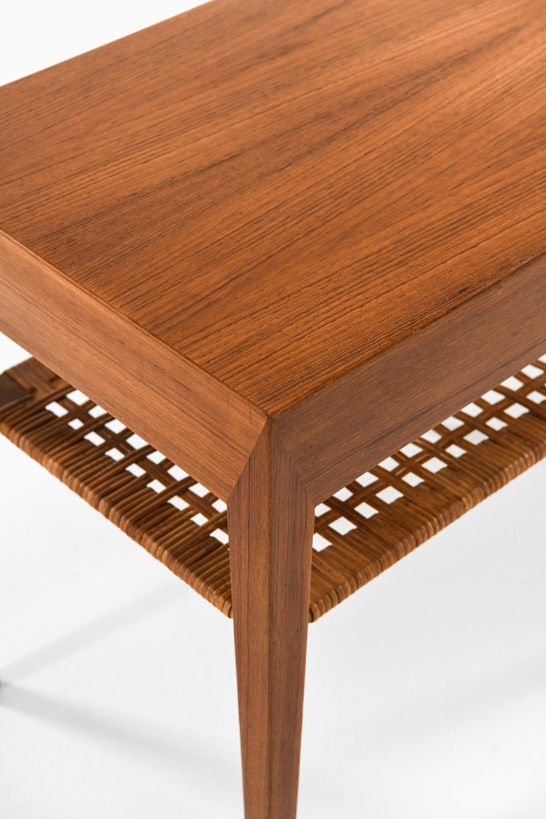 Set Of 2 Bedside Tables In Cane And Teak By Severin Hansen, 1950s photo buy