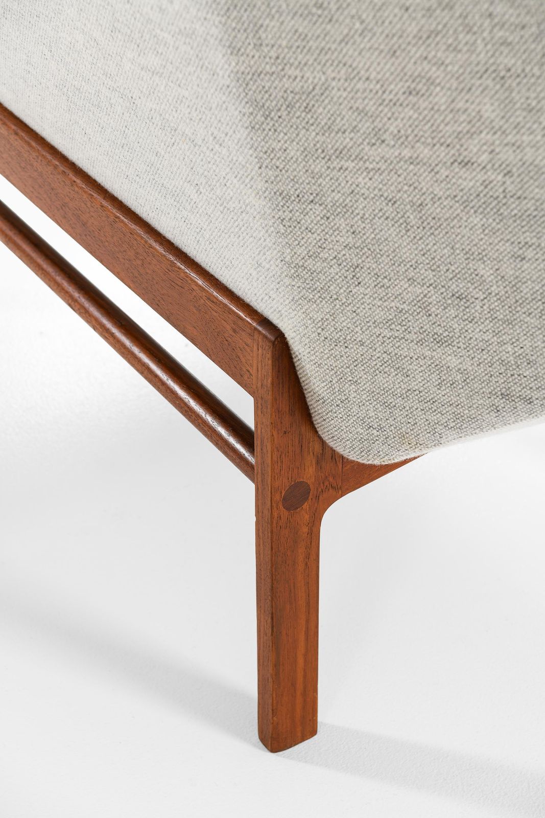 Sofa In Wool And Teak By Tove & Edvard Kindt Larsen, 1963 photo furniture