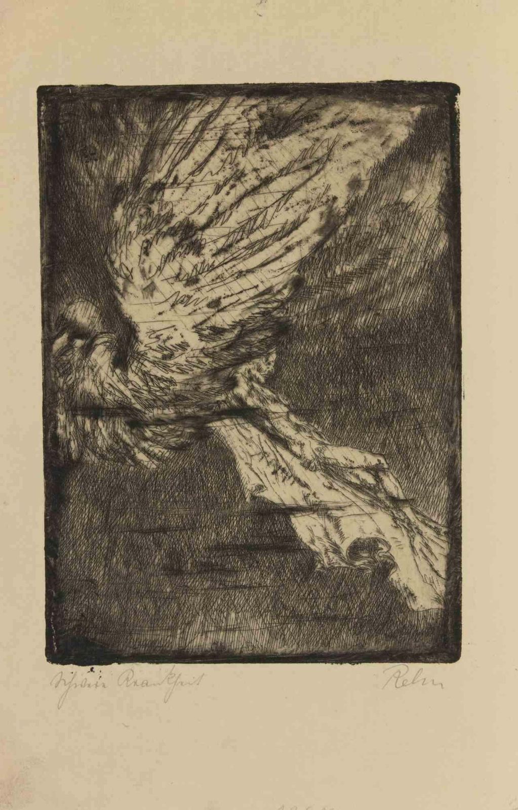 Walter Richard Rehnwinged Figure...   Etching By W.R. Rehn   1920s1920s