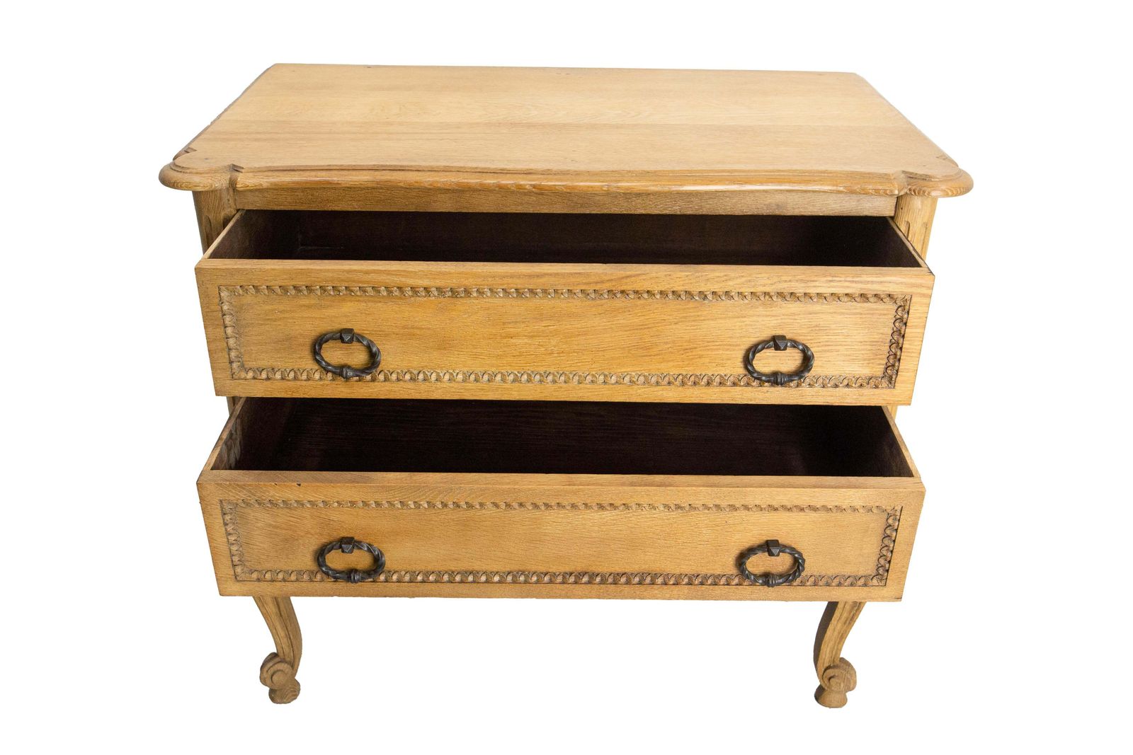 photo for sale French Louis XV Style Oak Commode Chest Of Drawers, Circa 1940