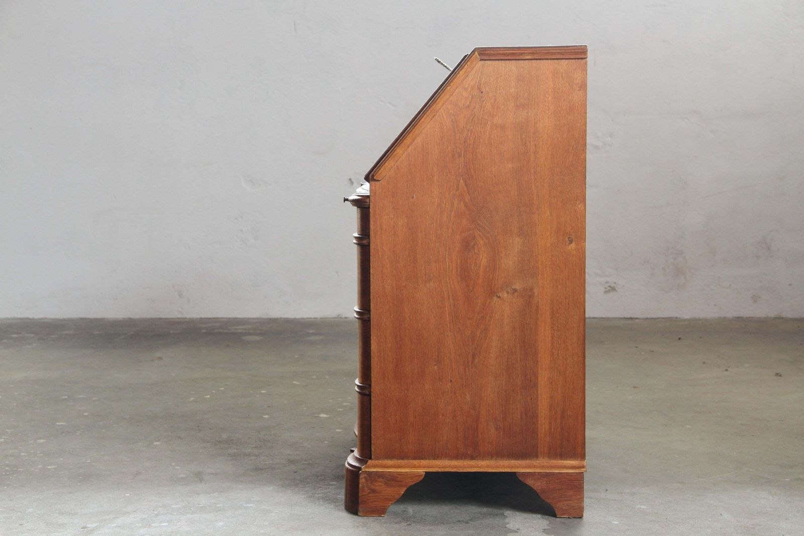 Vintage 1960s Oak Fold Down Secretary Bureau In Style Of Kjærnulf photo 1852.0