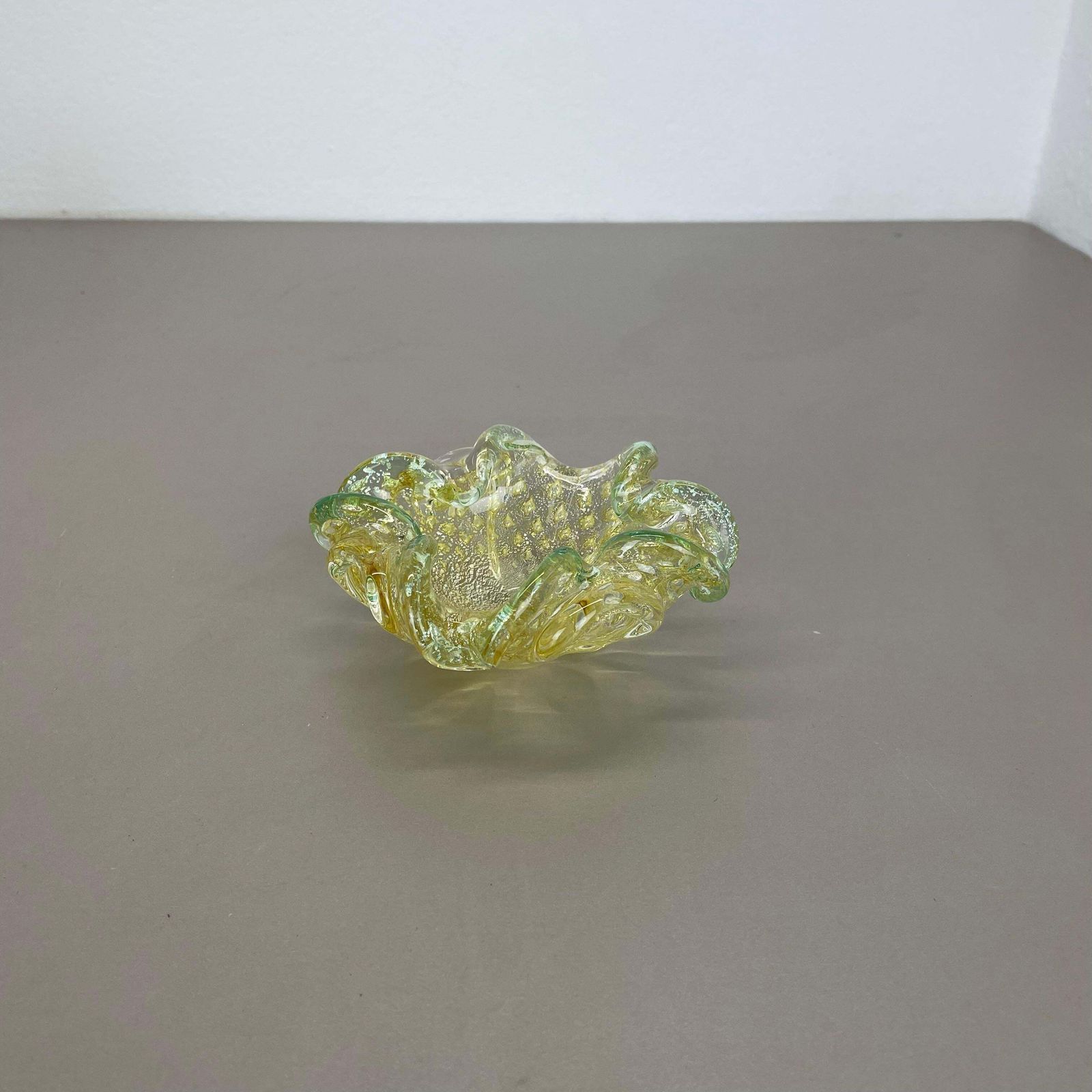 Murano Glass "Flakes" Bowl Element Shell Ashtray By Barovier + Toso, Italy, 1970 photo Home Decor