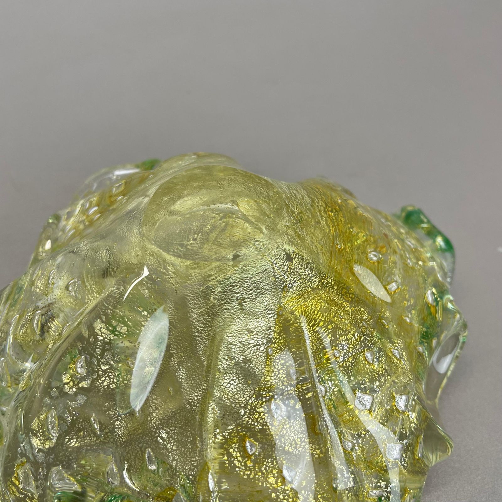 photo buy Murano Glass "Flakes" Bowl Element Shell Ashtray By Barovier + Toso, Italy, 1970
