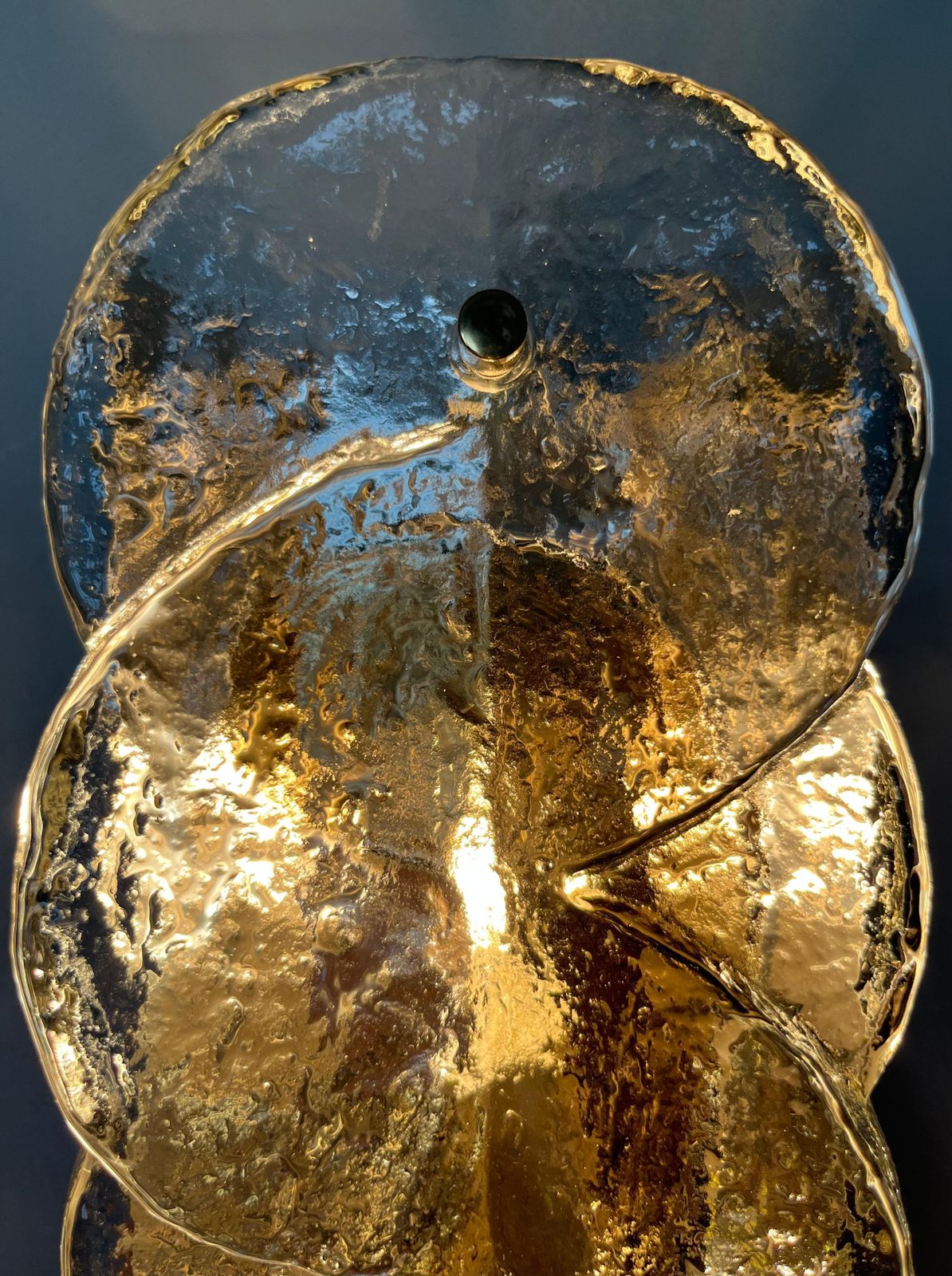 Lighting Austrian Mid Century Set Of Eight Murano "Citrus" Wall Sconces By Kalmar, 1970s photo