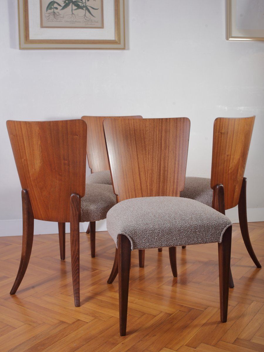 Dining Chairs By Jindrich Halabala For Up Zavody, 1950s, Set Of 4