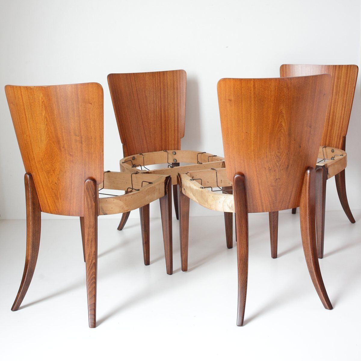photo vinterior Dining Chairs By Jindrich Halabala For Up Zavody, 1950s, Set Of 4