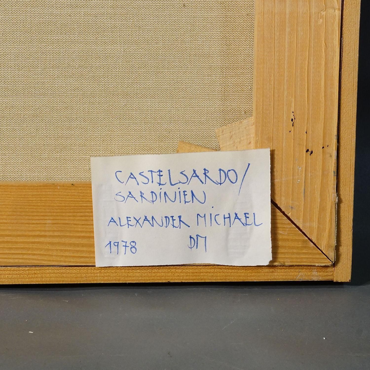 Castelsardo, Sardinia, 1978 – Oil Painting By Alexander Michael photo buy