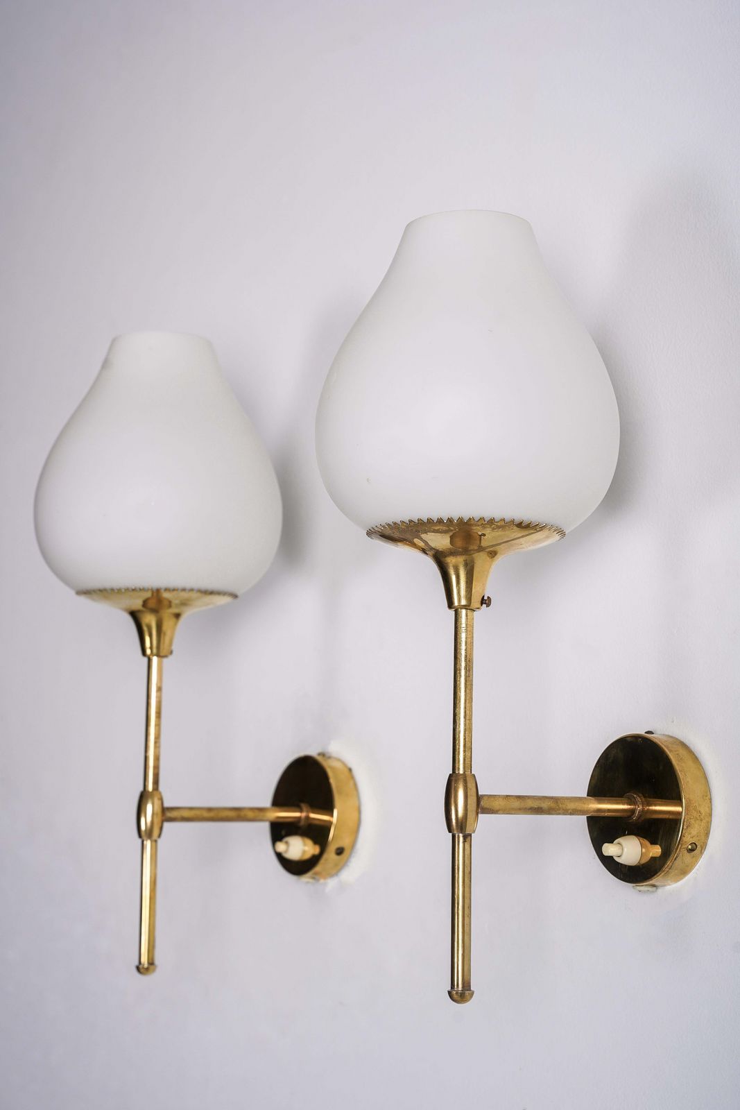 Pair Of Wall Lights By Bergboms, Sweden, 1950s photo 4369.0
