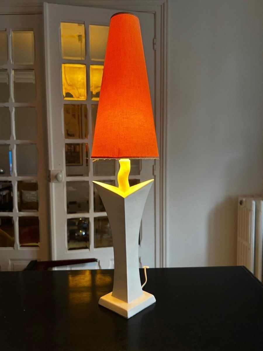 photo for sale Ceramic Lamp By Pierre Casenove For Lunéville, 1980