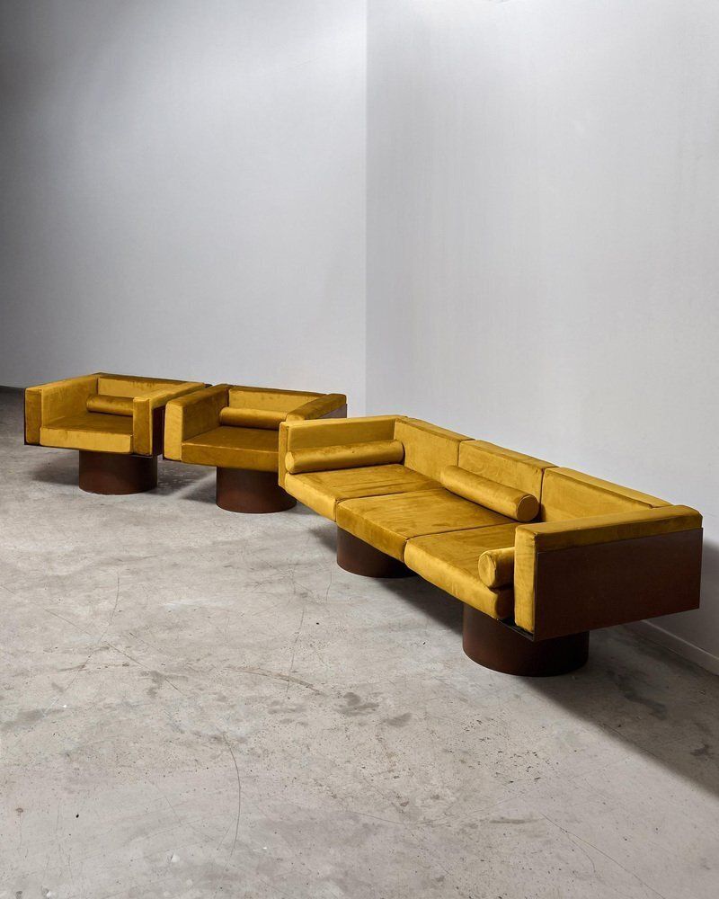 photo buy Corten Steel Seating Group, 1980s, Set Of 2