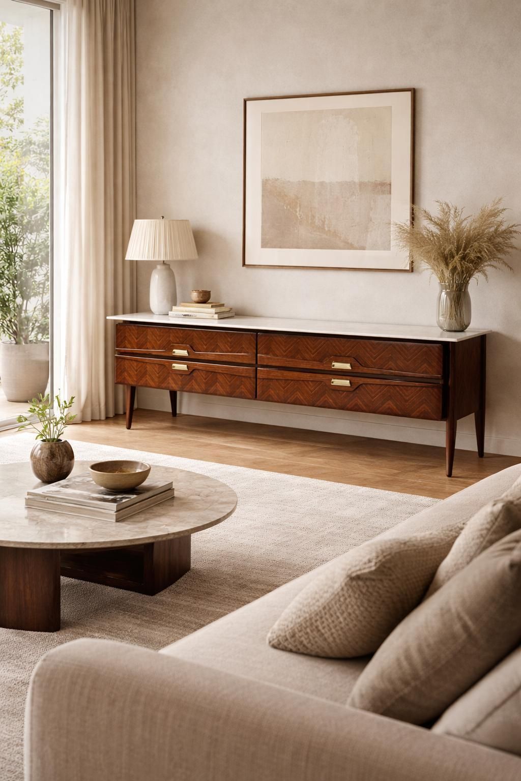 Mid Century Sideboard Or Chest Of Drawers By La Permanente Mobili Cantù, 1950s photo furniture