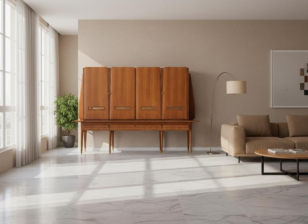 Italian Mid Century Sideboard Or Cabinet Bar Designed By Vittorio Dassi In 1950s photo furniture