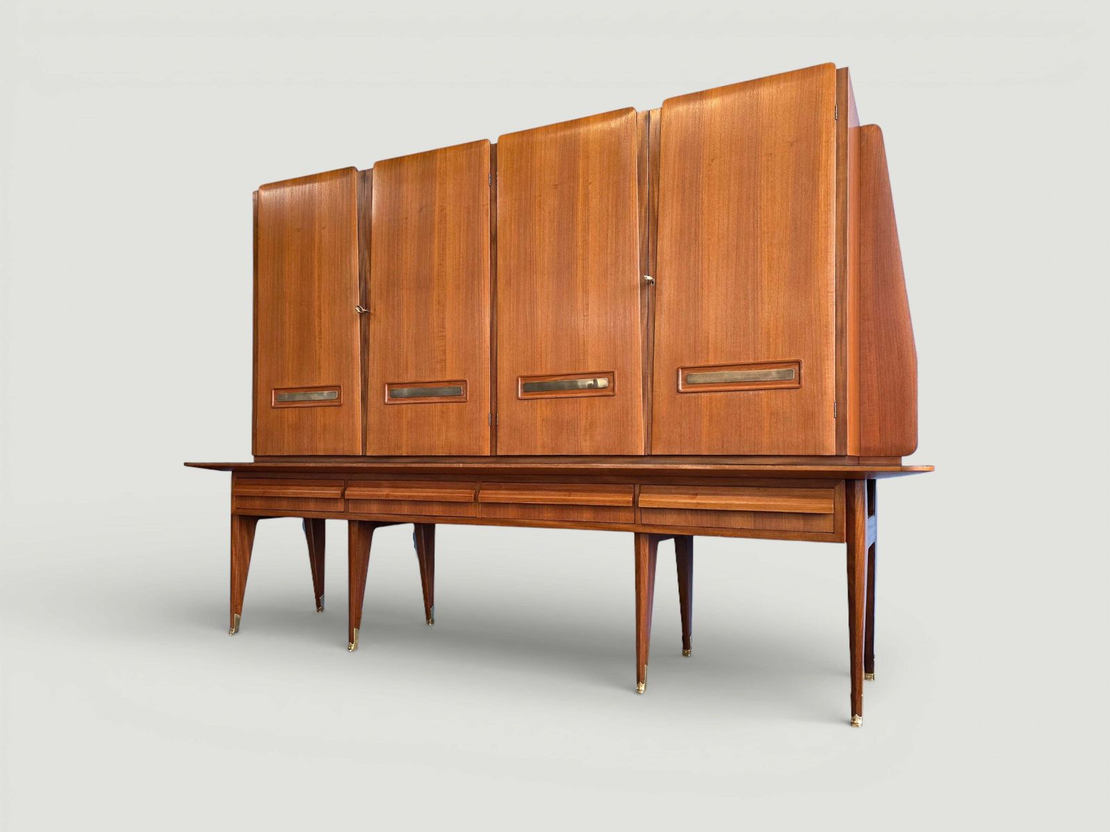 Italian Mid Century Sideboard Or Cabinet Bar Designed By Vittorio Dassi In 1950s photo Furniture