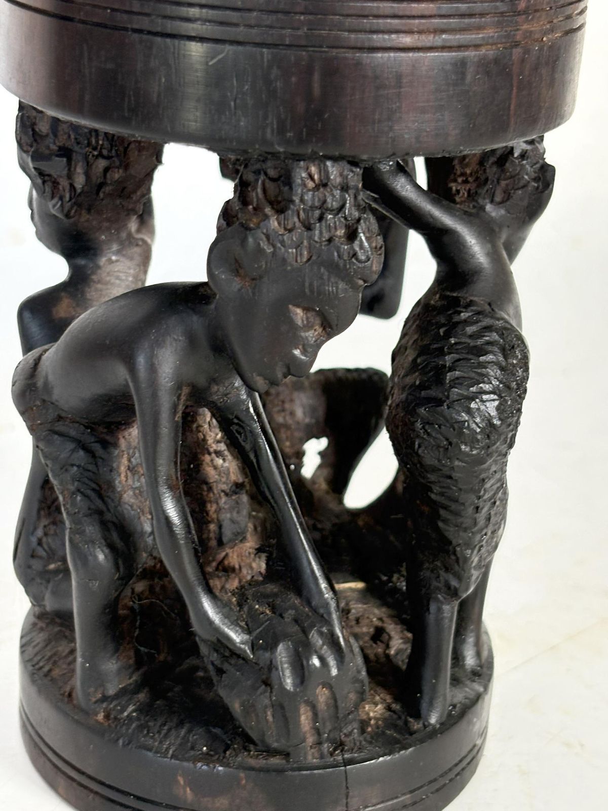 Wooden Ashtray In The Shape Of A Sculpture, France, 1950 photo vinterior