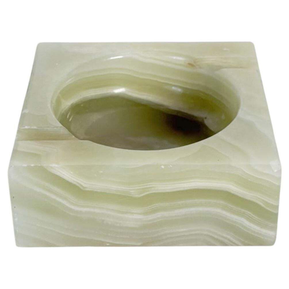 Green Onyx Ashtray, France, 1950