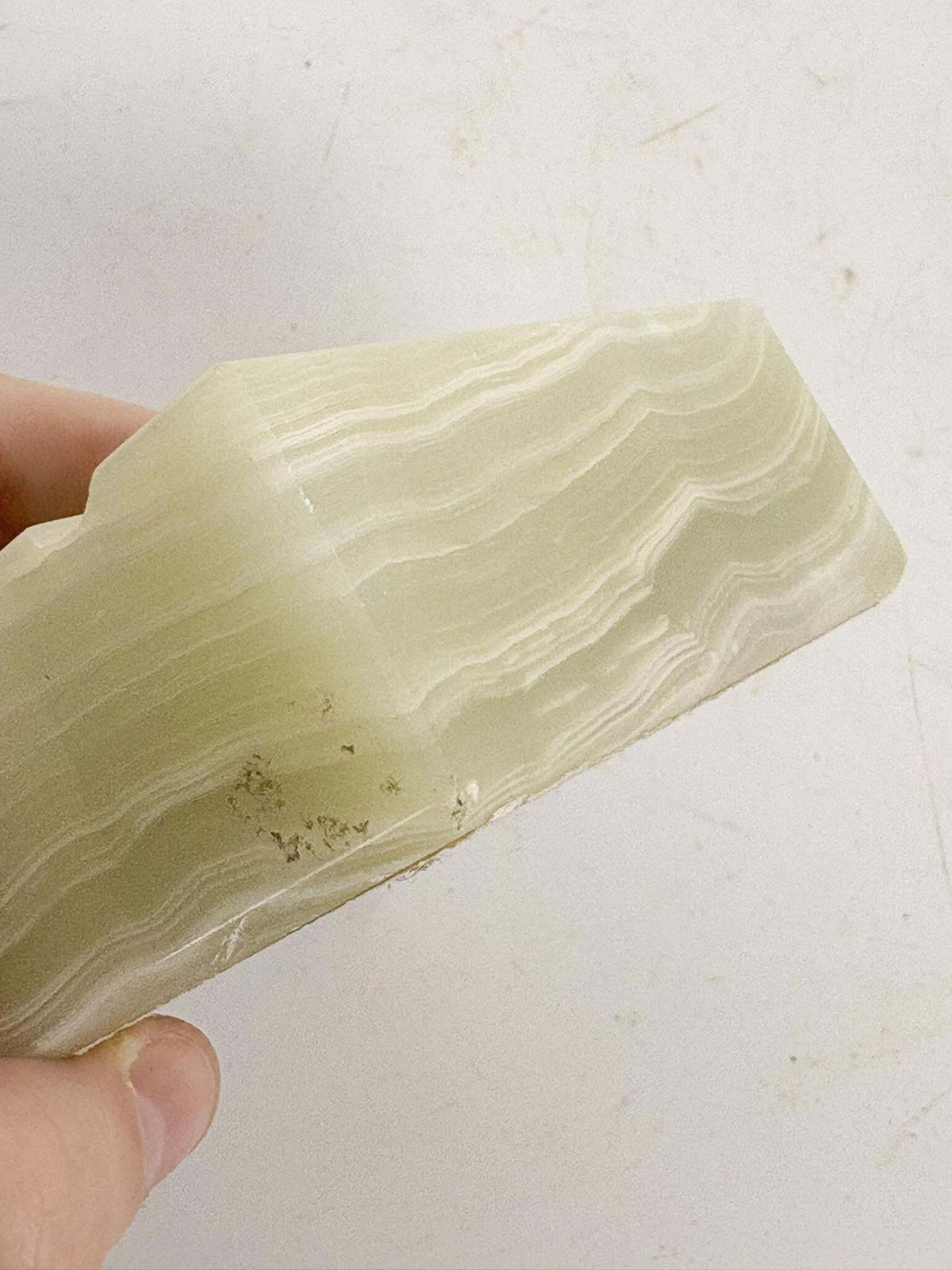 368.0 Green Onyx Ashtray, France, 1950 photo