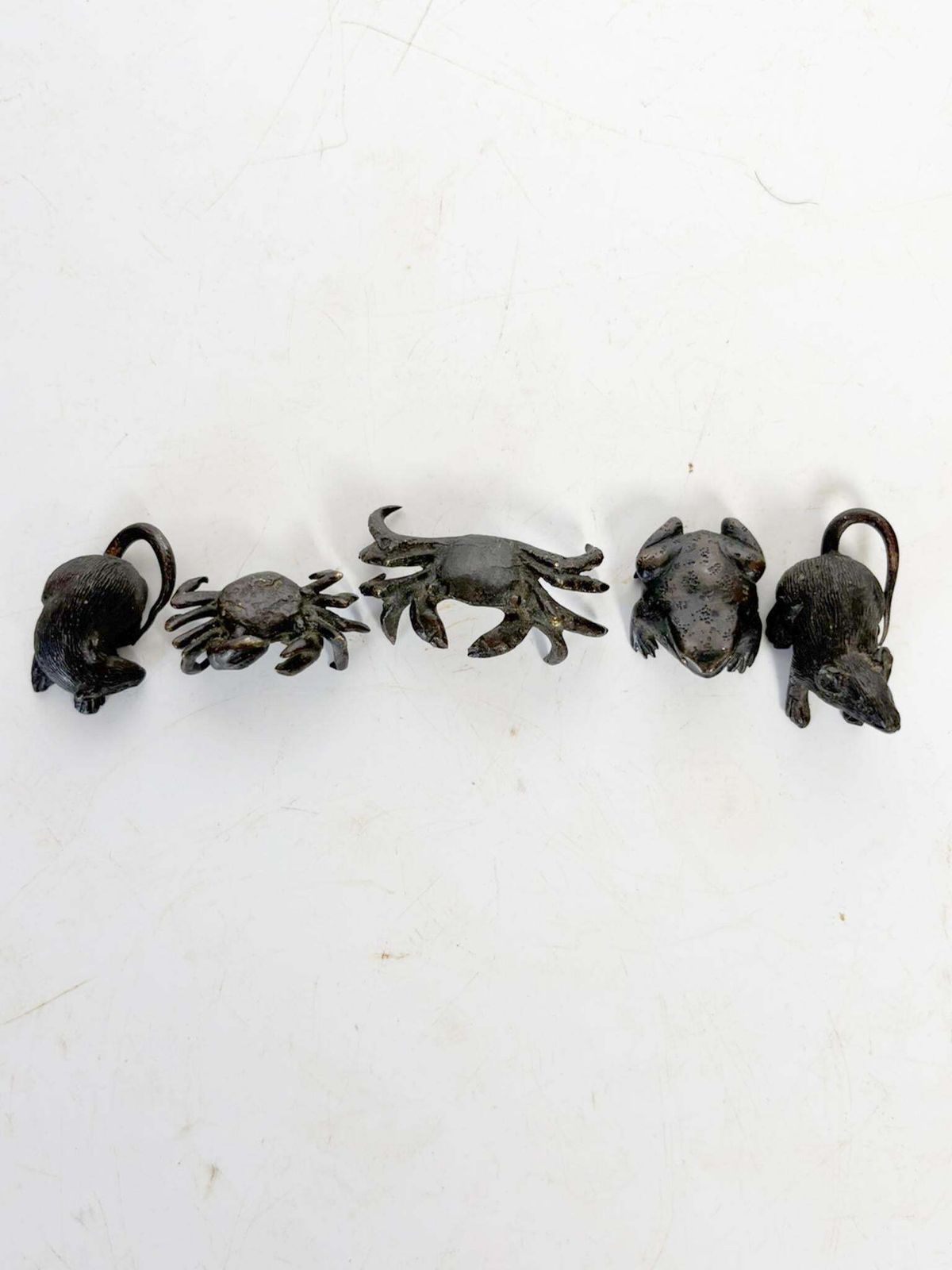 photo for sale Lot Of 5 Bronzes Animal Figures, France, 1950
