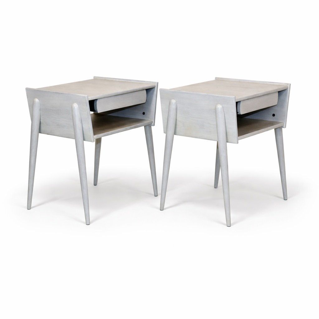 Oak Bedside Tables, Sweden, 1960s, Set Of 2