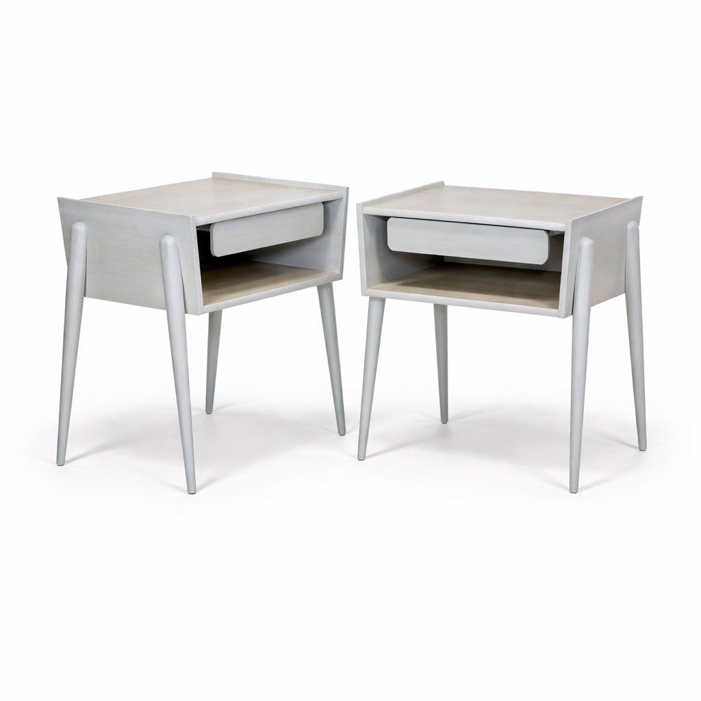 Oak Bedside Tables, Sweden, 1960s, Set Of 2 photo for sale