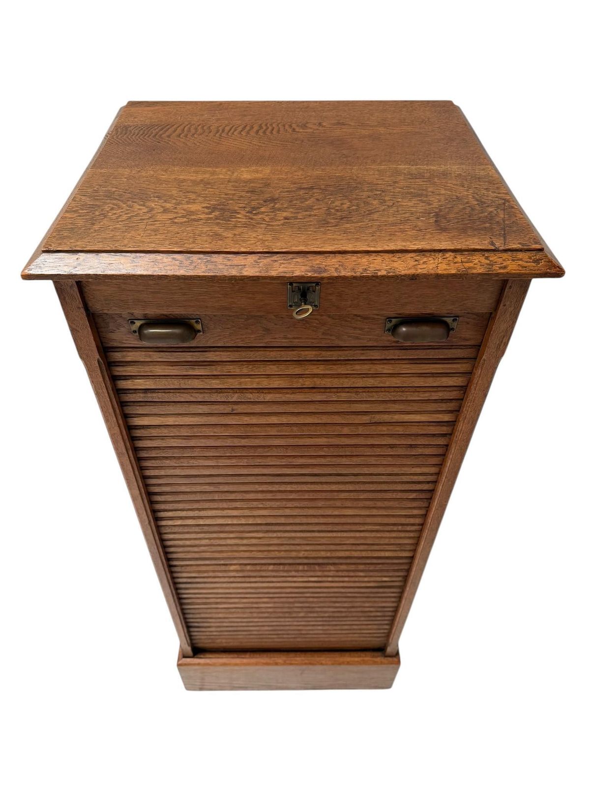 photo furniture Art Nouveau Filing Cabinet With Tambour Shutter Door, 1900s