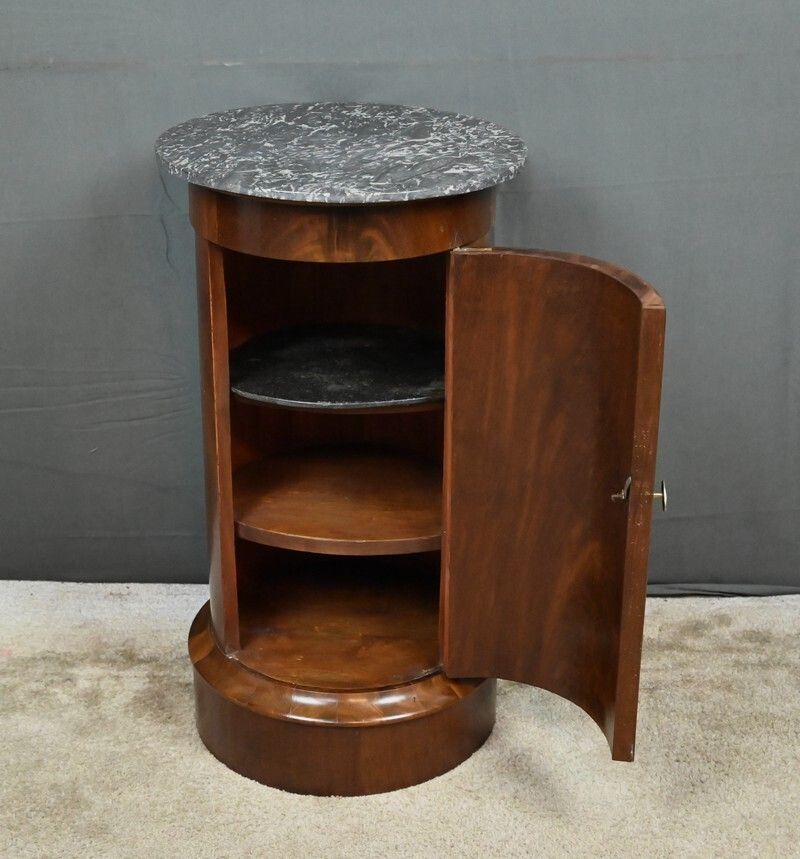 1820.0 Mahogany Nightstand Bedside Table, Empire Style – Late 19th Century photo