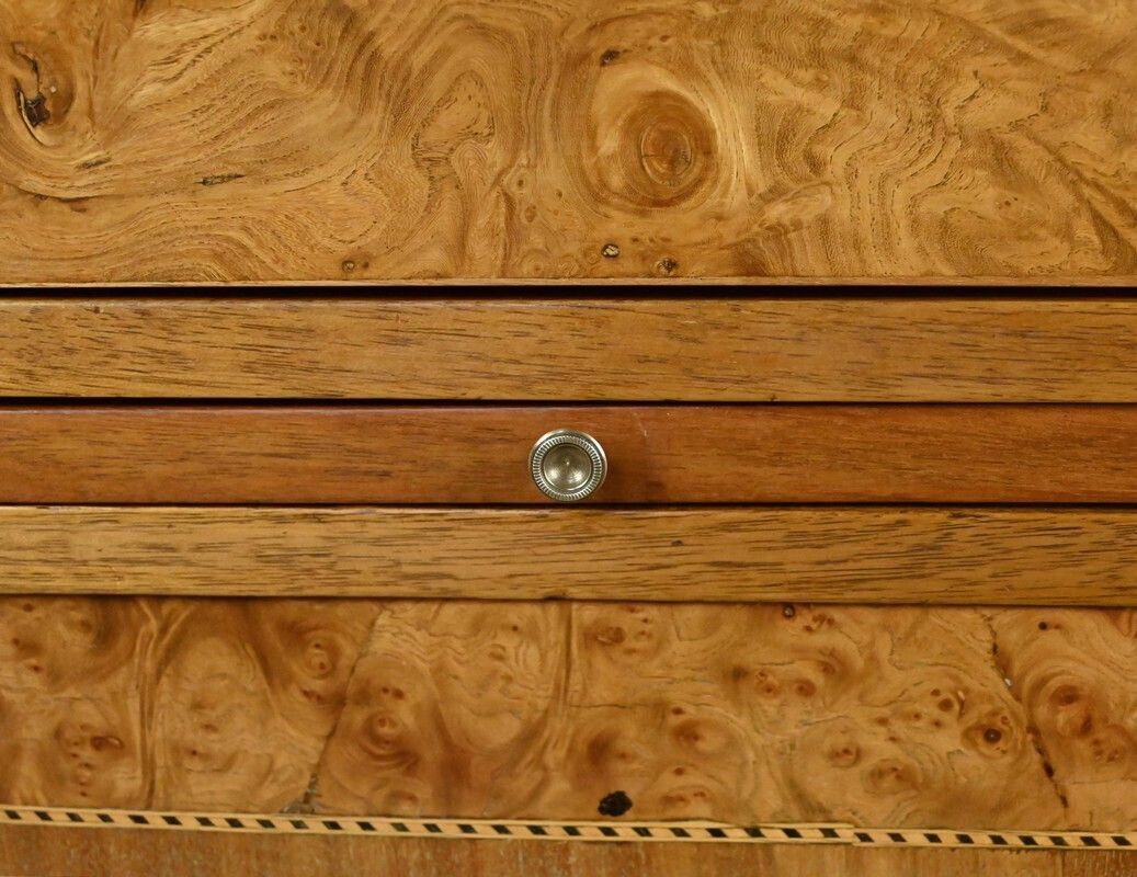 photo for sale Art Deco Period – Early 20th Century Furniture In Thuya Burl And Mahogany